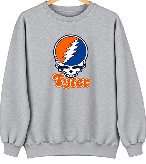 Tyler Stealie Premium Unisex Crewneck — Design: Texas at Tyler The University of — Sport Grey