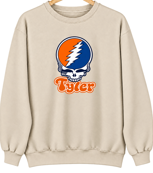 Tyler Stealie Premium Unisex Crewneck — Design: Texas at Tyler The University of — Sand