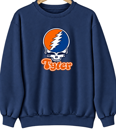 Tyler Stealie Premium Unisex Crewneck — Design: Texas at Tyler The University of — Navy