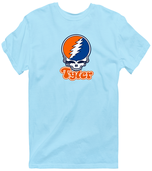 Tyler Stealie Premium Unisex T-Shirt — Design: Texas at Tyler The University of — Light Blue