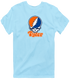Tyler Stealie Premium Unisex T-Shirt — Design: Texas at Tyler The University of — Light Blue