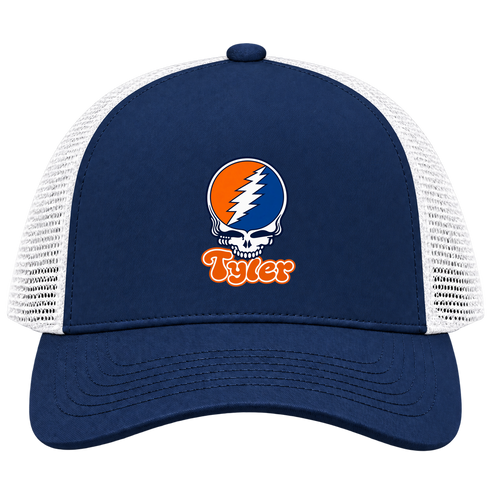 Tyler Stealie Premium Unisex Trucker Cap — Design: Texas at Tyler The University of — Navy/White