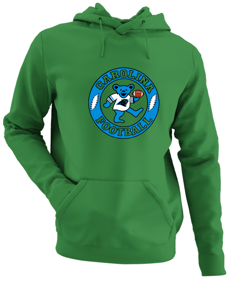 Carolina Football Dancing Bear - Premium Grateful Dead Hoodie - Irish Green