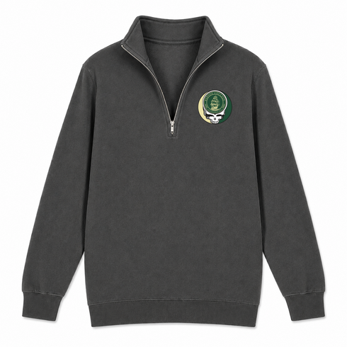 Babson College - Premium Grateful Dead Quarter-Zip Pullover - Charcoal - 6