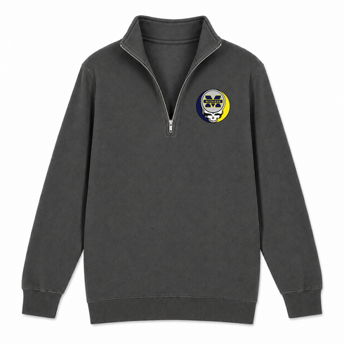 University of Michigan - Premium Grateful Dead Quarter-Zip Pullover - Charcoal - 6