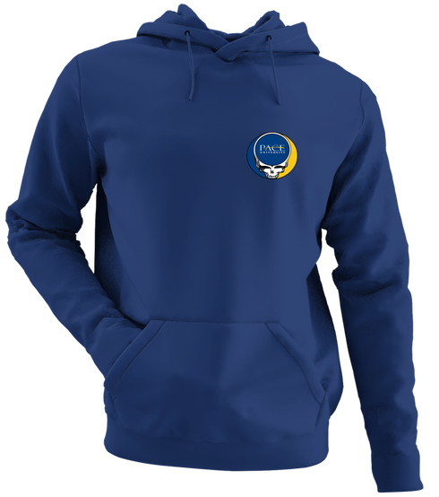 Pace University - Premium Grateful Dead Left Chest Hoodie - Navy