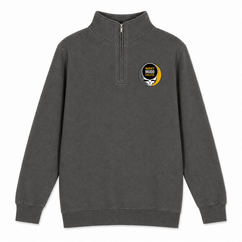 Harvey Mudd - Premium Grateful Dead Quarter-Zip Pullover - Charcoal - 6