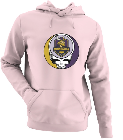 Minnesota Football - Premium Grateful Dead Hoodie - Light Pink - 4