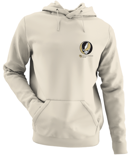 University of Colorado - Premium Grateful Dead Left Chest Hoodie - Sand - 3