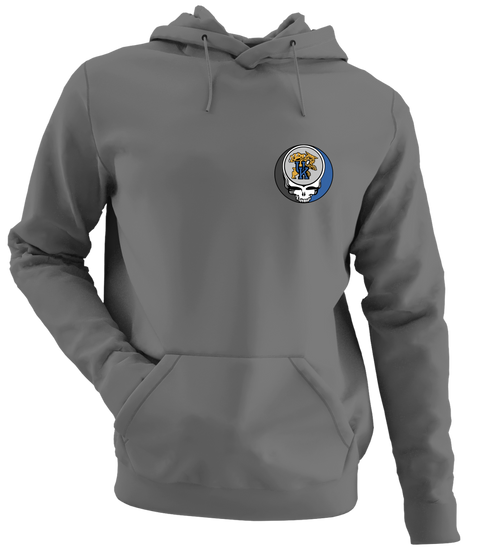 University of Kentucky - Premium Grateful Dead Left Chest Hoodie - Charcoal