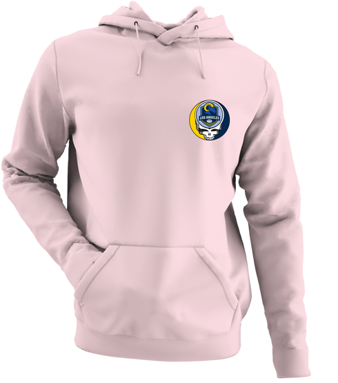 Los Angeles Football - Premium Grateful Dead Left Chest Hoodie - Light Pink - 4