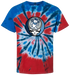 UNC Dancing Ram Stealie Stealie Tie-Dye T-Shirt