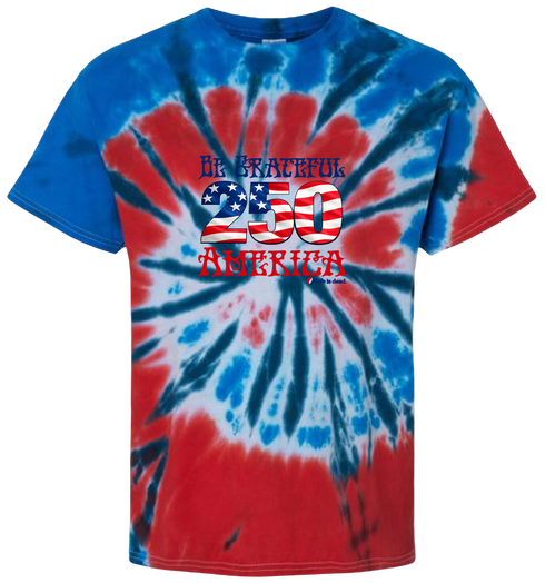 Be Grateful America Tie-Dye T-Shirt