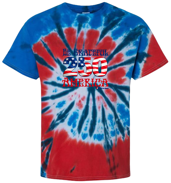 Be Grateful America Tie-Dye T-Shirt