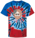 Stars & Stripes Jerry Life is dead. Tie-Dye T-Shirt
