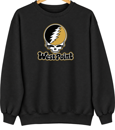 Army Stealie Premium Unisex Crewneck — Black