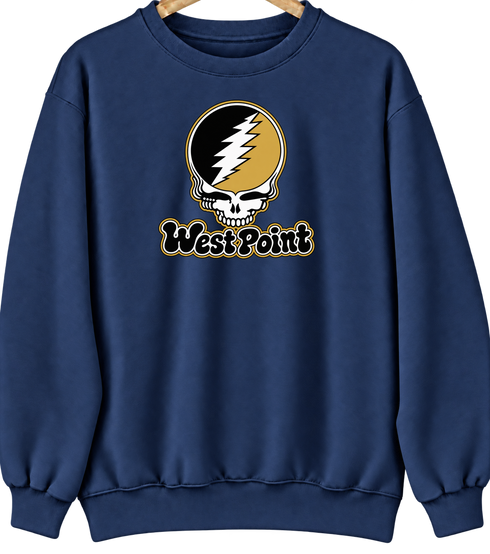 Army Stealie Premium Unisex Crewneck — Navy