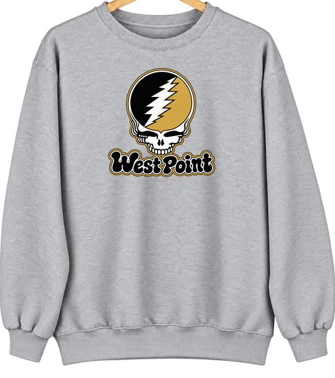 Army Stealie Premium Unisex Crewneck — Sport Grey