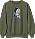 United States Naval Academy Stealie Premium Unisex Crewneck — Design: United States Naval Academy — Military Green