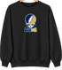 United States Naval Academy Stealie Premium Unisex Crewneck — Design: United States Naval Academy — Black