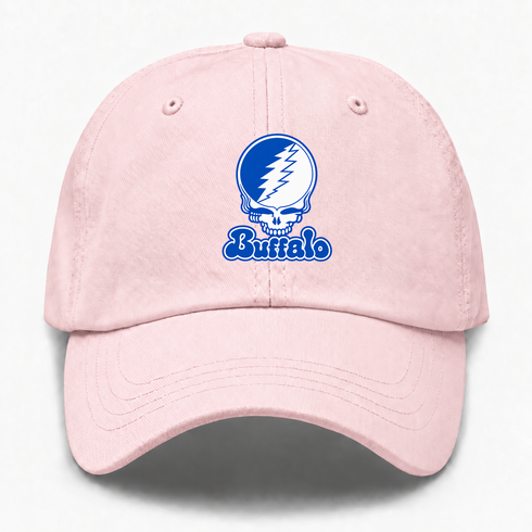 Buffalo Stealie Premium Unisex Dad Hat — Design: University at Buffalo — Pink
