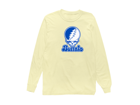 Buffalo Stealie Premium Unisex Long-Sleeve — Design: University at Buffalo — Butter