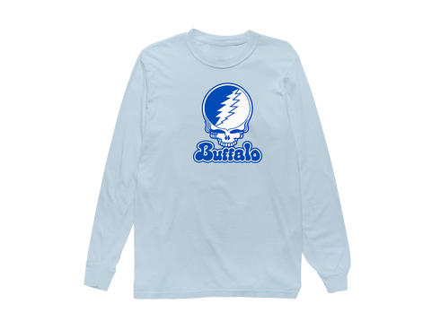 Buffalo Stealie Premium Unisex Long-Sleeve — Design: University at Buffalo — Chambray
