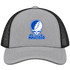 Buffalo Stealie Premium Unisex Trucker Cap — Design: University at Buffalo — Heather Grey/Black