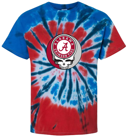 University of Alabama Stealie Tie-Dye T-Shirt