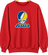 Alaska Stealie Premium Unisex Crewneck — Design: University of Alaska (campus unspecified) — Red