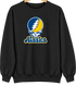 Alaska Stealie Premium Unisex Crewneck — Design: University of Alaska (campus unspecified) — Black