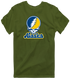 Alaska Stealie Premium Unisex T-Shirt — Design: University of Alaska (campus unspecified) — Military Green