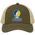 Alaska Stealie Premium Unisex Trucker Cap — Design: University of Alaska (campus unspecified) — Moss/Khaki