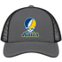 Alaska Stealie Premium Unisex Trucker Cap — Design: University of Alaska (campus unspecified) — Charcoal/Black
