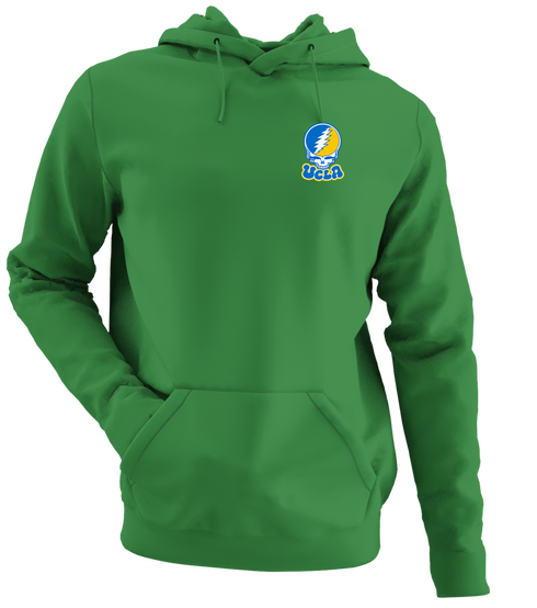 California Stealie Premium Unisex Hoodie — Design: University of California Los Angeles (UCLA) — Irish Green