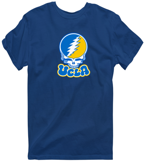 California Stealie Premium Unisex T-Shirt — Design: University of California Los Angeles (UCLA) — Navy