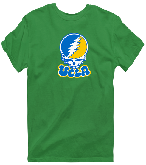 California Stealie Premium Unisex T-Shirt — Design: University of California Los Angeles (UCLA) — Irish Green
