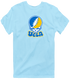 California Stealie Premium Unisex T-Shirt — Design: University of California Los Angeles (UCLA) — Light Blue