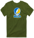 California Stealie Premium Unisex T-Shirt — Design: University of California Los Angeles (UCLA) — Military Green