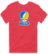California Stealie Premium Unisex T-Shirt — Design: University of California Los Angeles (UCLA) — Heather Red