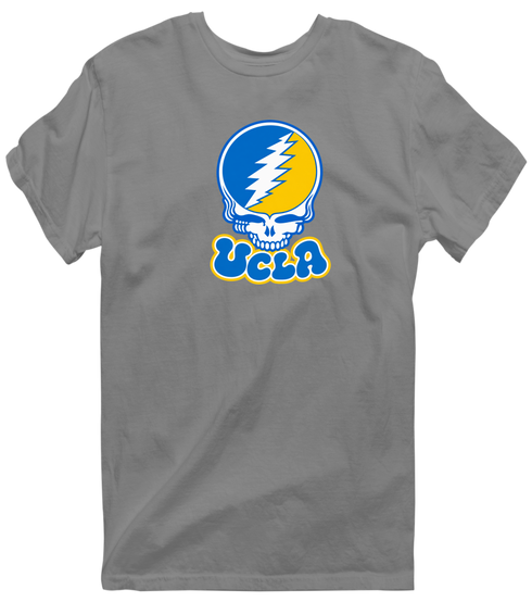 California Stealie Premium Unisex T-Shirt — Design: University of California Los Angeles (UCLA) — Dark Heather