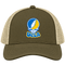 California Stealie Premium Unisex Trucker Cap — Design: University of California Los Angeles (UCLA) — Moss/Khaki