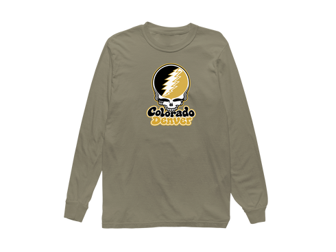 Colorado Denver Stealie Premium Unisex Long-Sleeve — Design: University of Colorado Denver — Sandstone