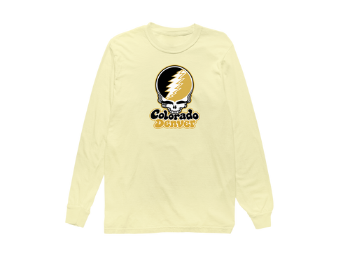 Colorado Denver Stealie Premium Unisex Long-Sleeve — Design: University of Colorado Denver — Butter