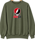 Georgia Stealie Premium Unisex Crewneck — Design: University of Georgia — Military Green