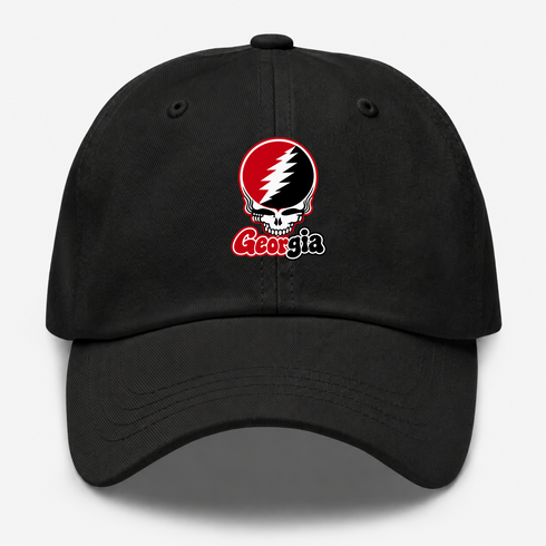 Georgia Stealie Premium Unisex Dad Hat — Design: University of Georgia — Black