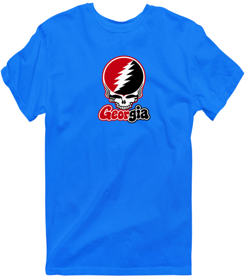 Georgia Stealie Premium Unisex T-Shirt — Design: University of Georgia — Royal