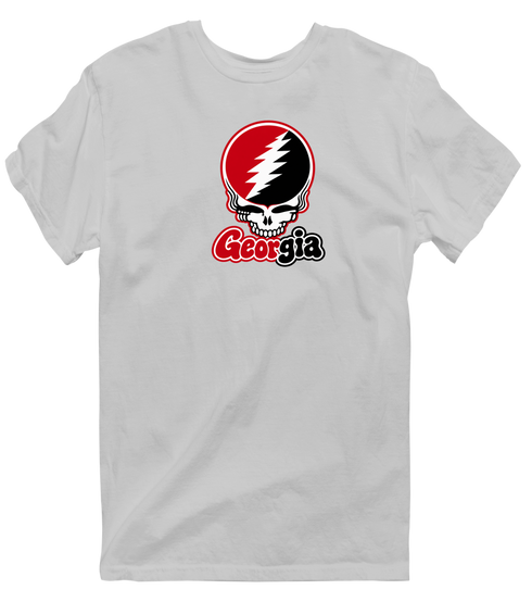 Georgia Stealie Premium Unisex T-Shirt — Design: University of Georgia — Sport Grey