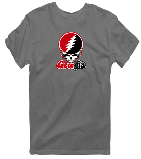Georgia Stealie Premium Unisex T-Shirt — Design: University of Georgia — Charcoal