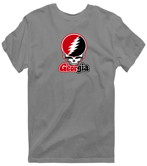 Georgia Stealie Premium Unisex T-Shirt — Design: University of Georgia — Dark Heather